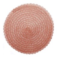 Lugar Americano 38,5cm De Poliéster Pétala Rose